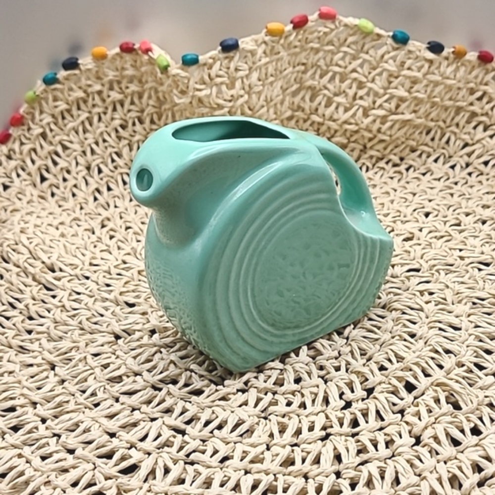 FIESTAWARE HLC Collectible Vintage Retired Sea Mist Mini Disc Pitcher